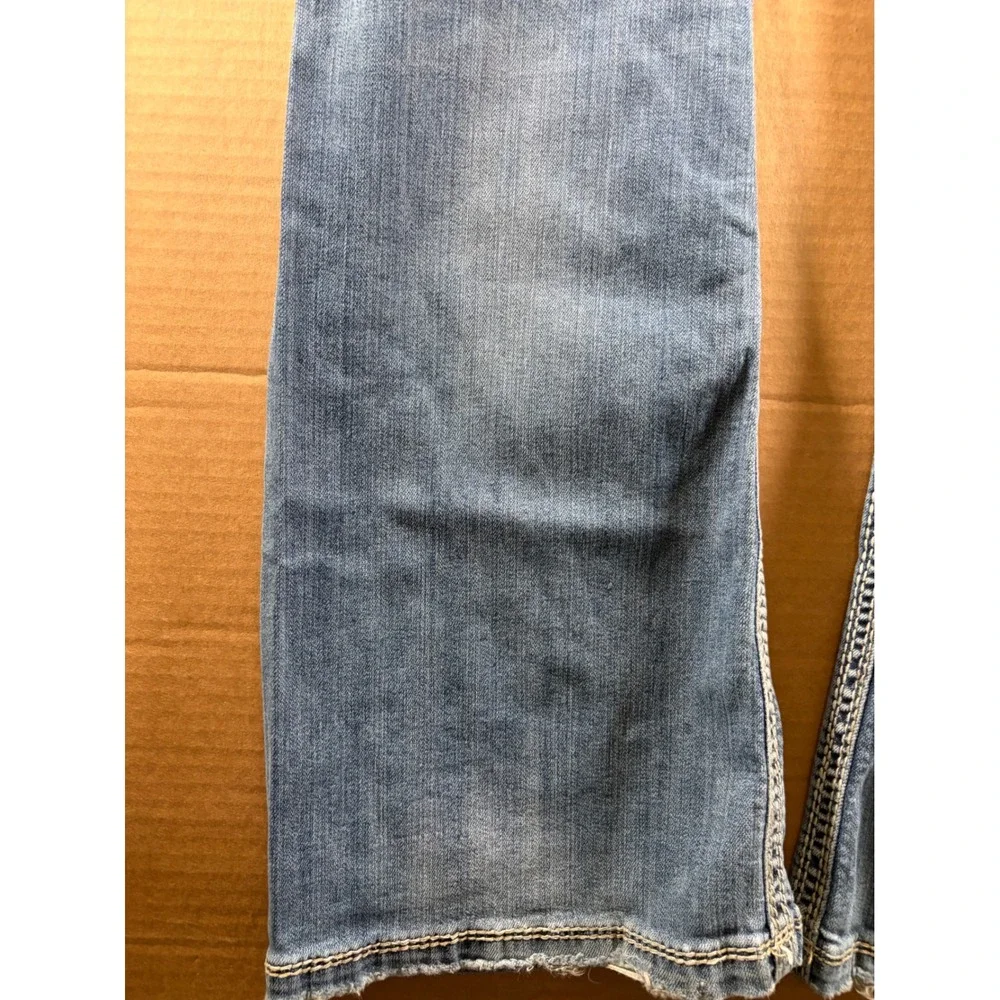 Silver Jeans Co Lola Jeans Womens 32x30 Blue Bootcut Mid Rise Contrast Stitch